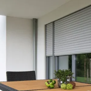 Rollladen für bodentiefes Fenster