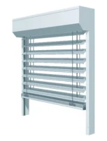 Moderne Außenjalousie in Weiß