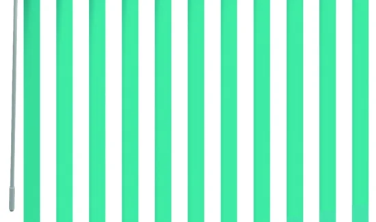 Verschieben und drehen der Vertikal-Jalousie mit einem Stab